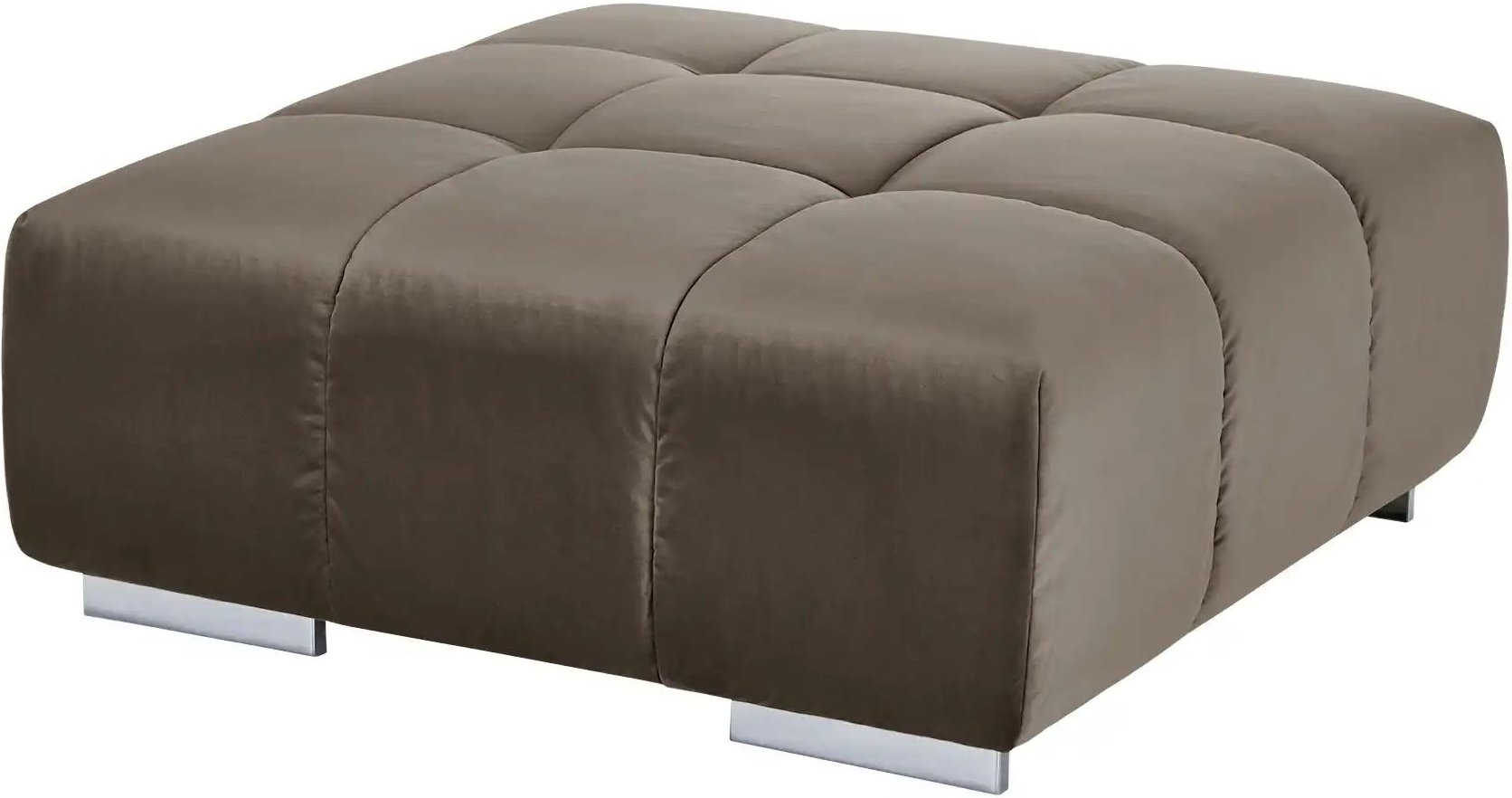 uno Hocker aus Samt Origo ¦ braun ¦ Maße (cm): B: 103 H: 42 T: 103.0 Polstermöbel > Hocker - Höffner