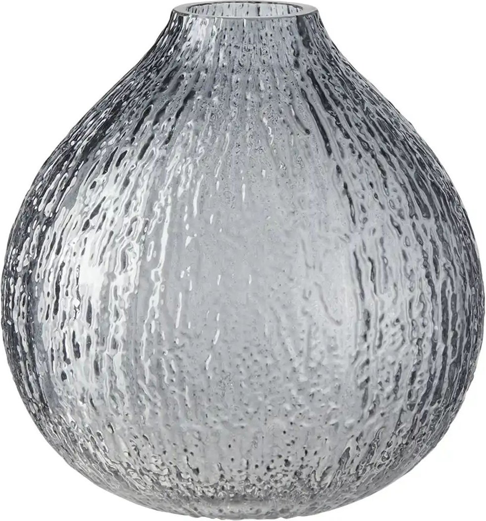 HOME STORY Vase   ¦ grau ¦ Glas ¦ Maße (cm): H: 14,6  Ø: 14 Accessoires > Vasen - Höffner