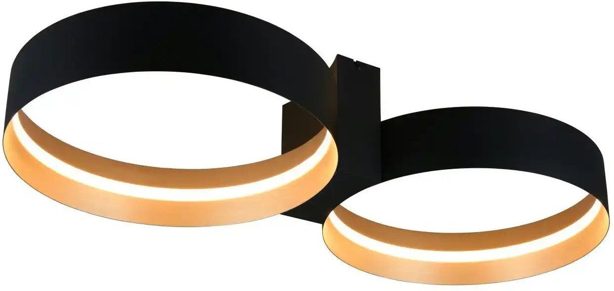 Musterring LED Deckenleuchte ¦ schwarz ¦ Maße (cm): B: 45 H: 19 Lampen & Leuchten > Deckenleuchten - Höffner