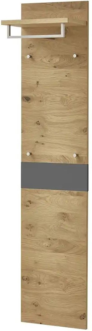 Thumbnail - Woodford Garderobenpaneel Lina ¦ holzfarben ¦ Holzwerkstoff ¦ Maße (cm): B: 42 H: 183 T: 27.0 Garderoben & Kleiderstang...