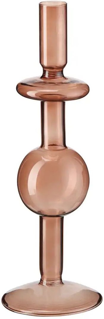 HOME STORY Kerzenhalter ¦ braun ¦ Glas ¦ Maße (cm): H: 27 Ø: 9 Accessoires > Kerzen & Kerzenständer > Kerzenständer -...