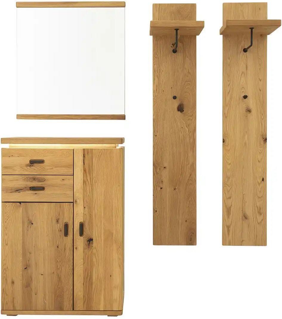 Thumbnail - Garderobenkombination 4 teilig Woodland ¦ holzfarben ¦ Maße (cm): B: 155 H: 204 T: 38.0 Garderoben & Kleiderstangen > Ga...