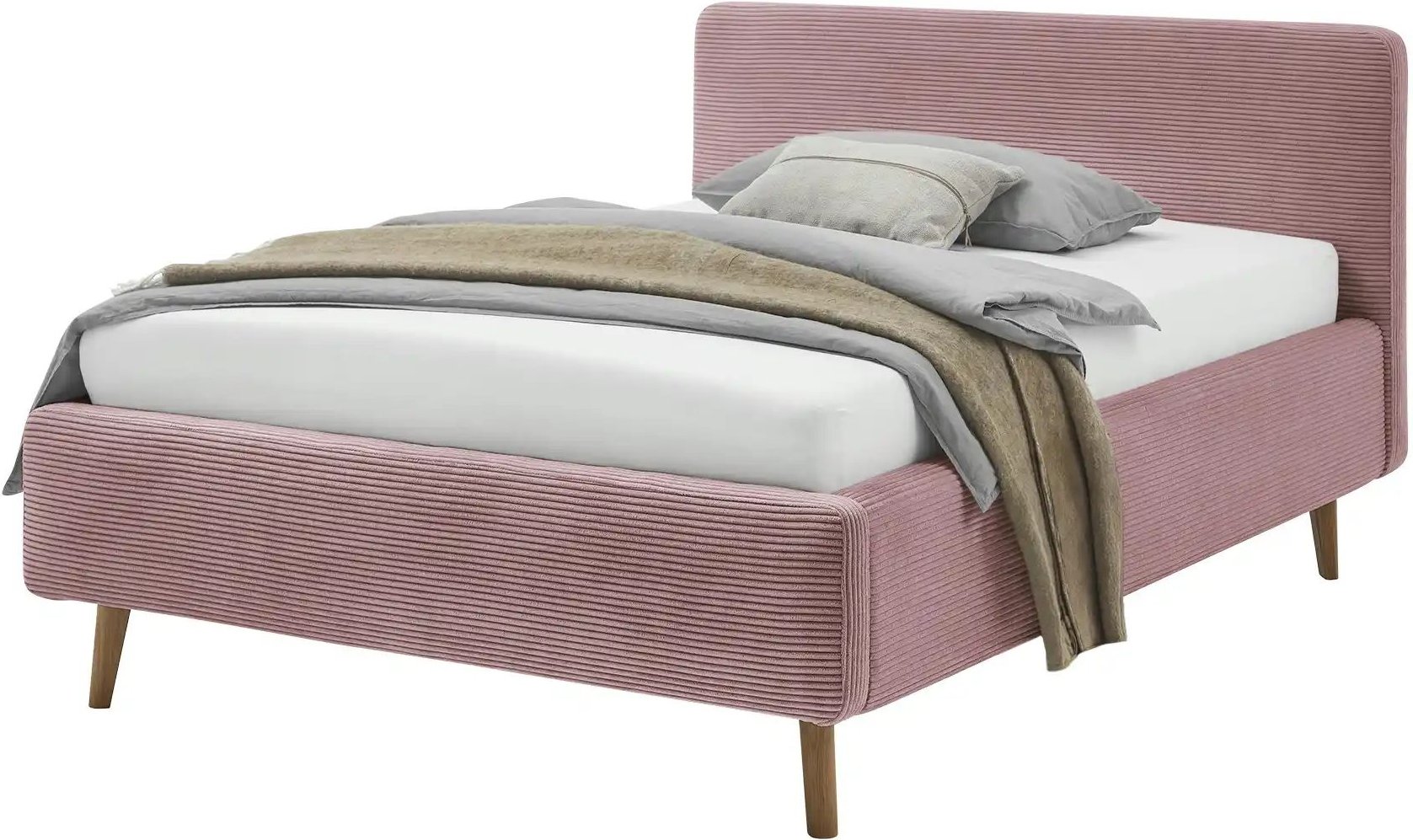 Polsterbett in Cord Mattis ¦ rosa/pink ¦ Maße (cm): B: 141 H: 105 Betten > Komfortbetten - Höffner