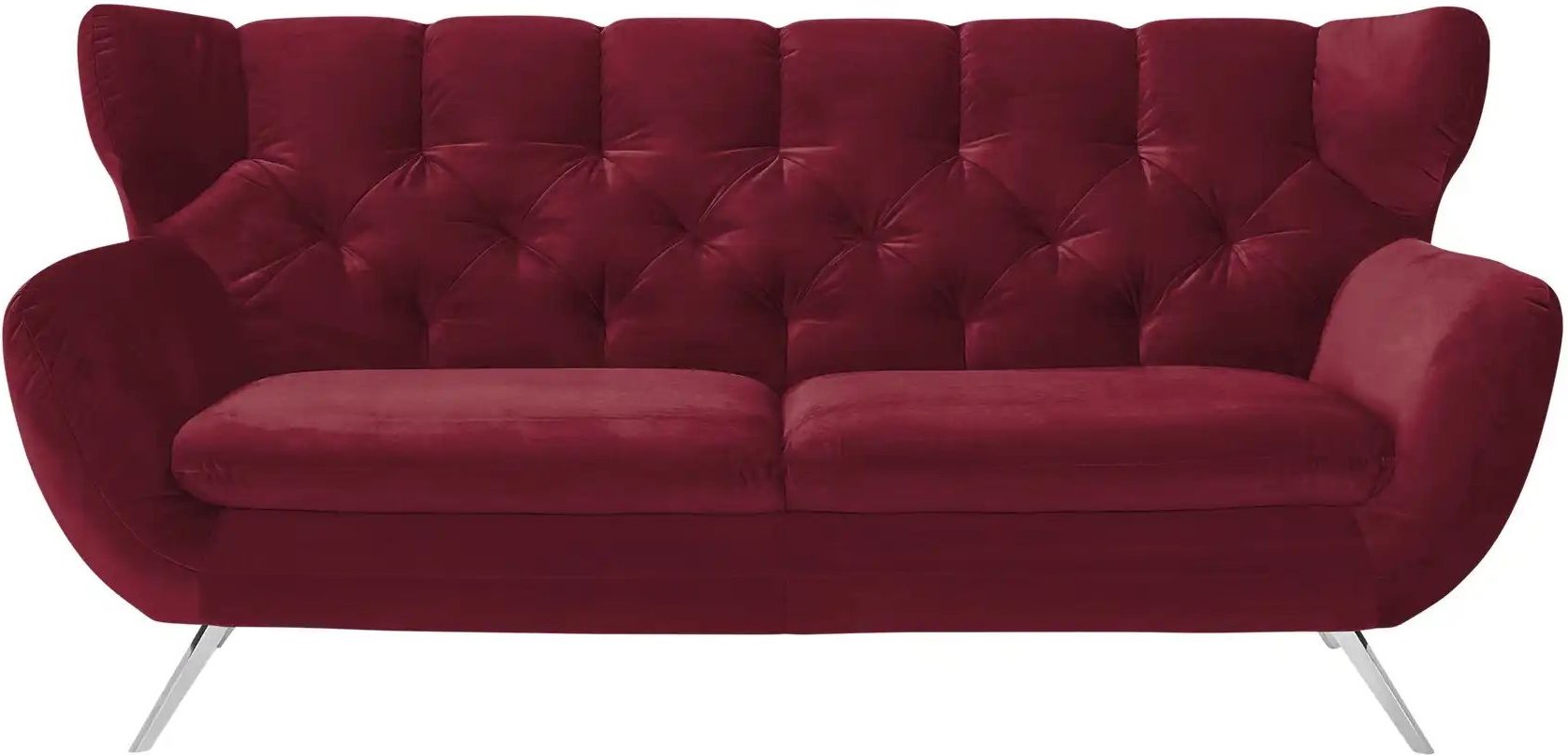 Jette Home Sofa Caldara ¦ rot ¦ Maße (cm): B: 200 H: 94 T: 95.0 Polstermöbel > Sofas > 2-Sitzer - Höffner