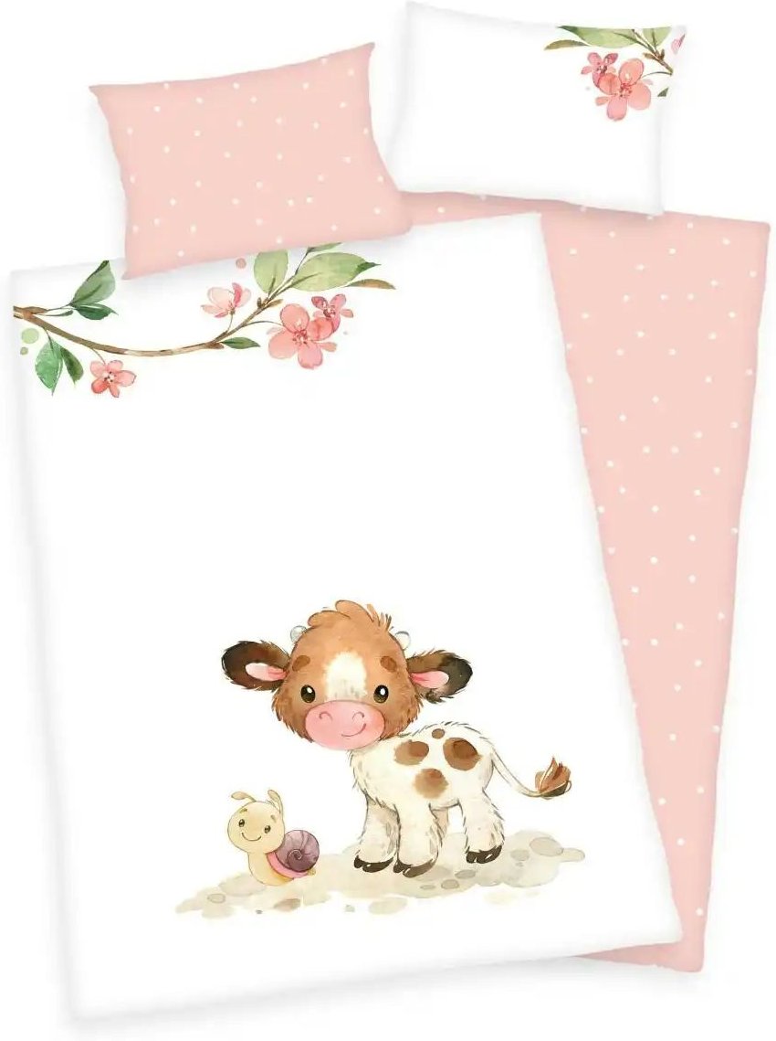 Herding Bettwäsche-Set Süßes Kälbchen ¦ mehrfarbig ¦ Maße (cm): B: 100 H: 1 Bettwaren > Bettwäsche > Kinderbettwäsche -...