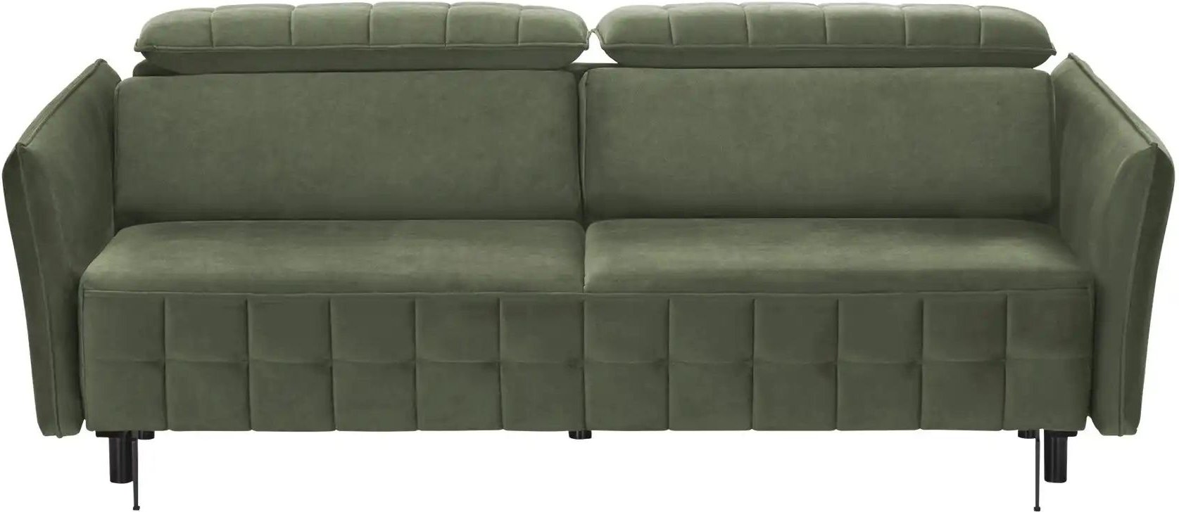 Thumbnail - smart Schlafsofa mit verstellbaren Kopfstützen Momoka ¦ grün ¦ Maße (cm): B: 226 H: 90 T: 104.0 Polstermöbel > Sofas > 2...