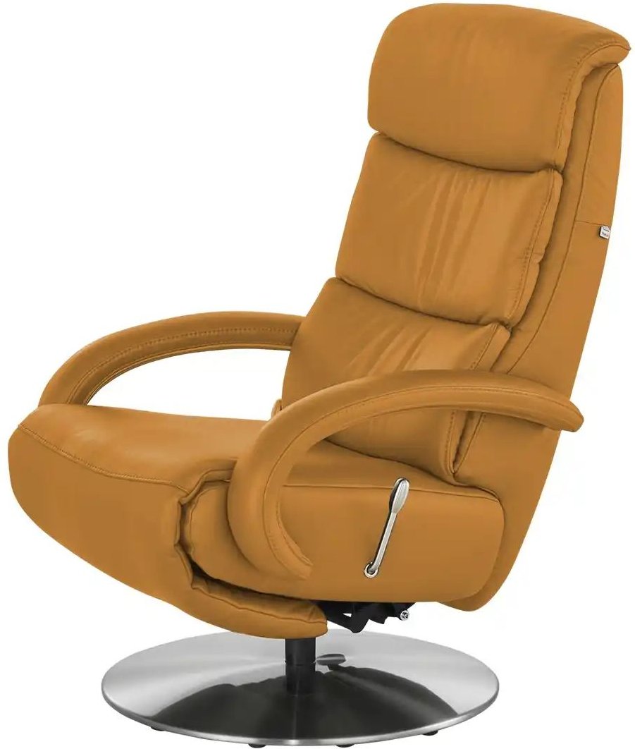 Hukla Leder-Relaxsessel Florian ¦ orange ¦ Maße (cm): B: 73 H: 109 T: 91.0 Polstermöbel > Sessel > Relaxsessel - Höffne...