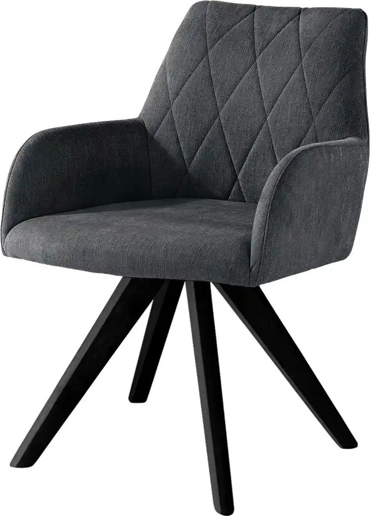 Woodford Armlehnstuhl Bristol ¦ schwarz ¦ Maße (cm): B: 60 H: 88 T: 67.0 Stühle > Esszimmerstühle > Esszimmerstühle mit...