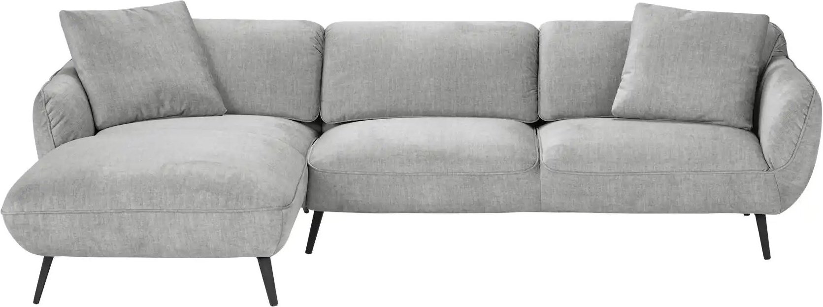 pop Ecksofa Ventus ¦ silber ¦ Maße (cm): B: 281 H: 111 T: 174.0 Polstermöbel > Sofas > 3-Sitzer - Höffner