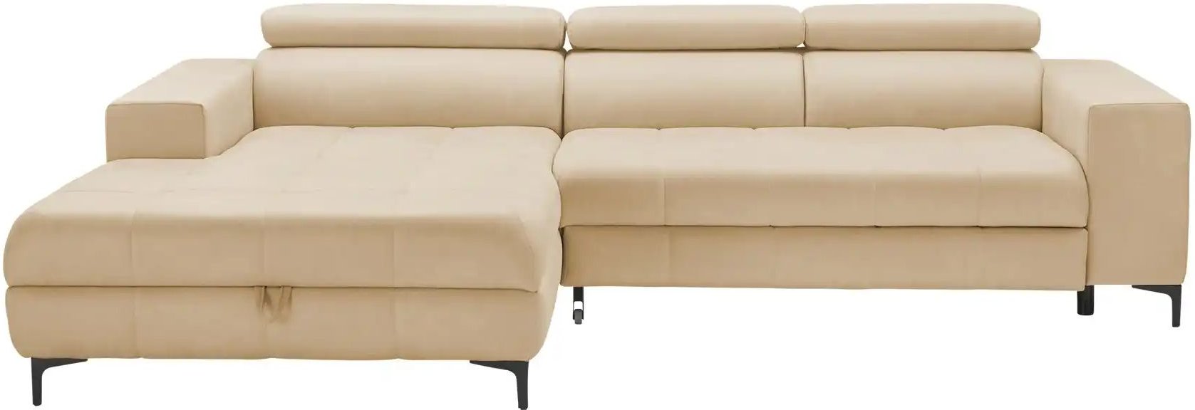 switch Ecksofa aus Mikrofaser Caro ¦ beige ¦ Maße (cm): B: 289 H: 93 T: 175.0 Polstermöbel > Sofas > 3-Sitzer - Höffner