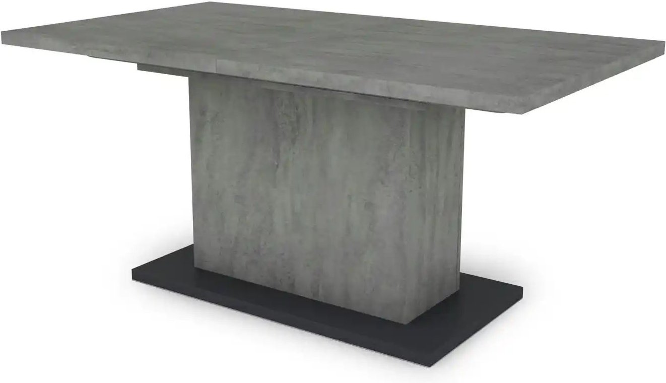 by Living Esstisch mit Auszug Athen ¦ grau ¦ Maße (cm): B: 160 H: 75 Tische > Esstische > Esstische eckig - Höffner