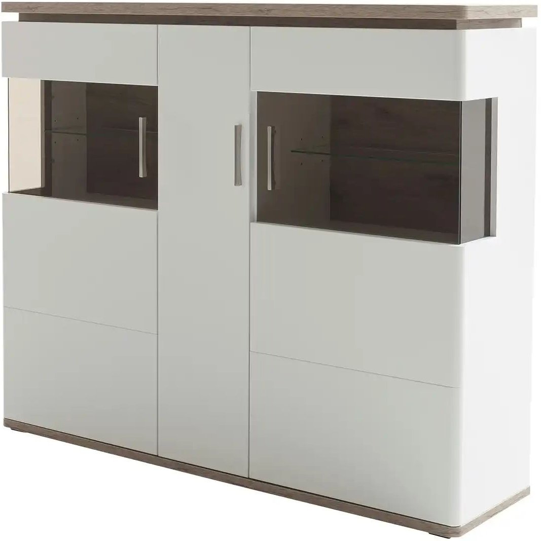 uno Highboard Parez ¦ weiß ¦ Maße (cm): B: 150 H: 124 T: 38.0 Kommoden & Sideboards > Highboards - Höffner