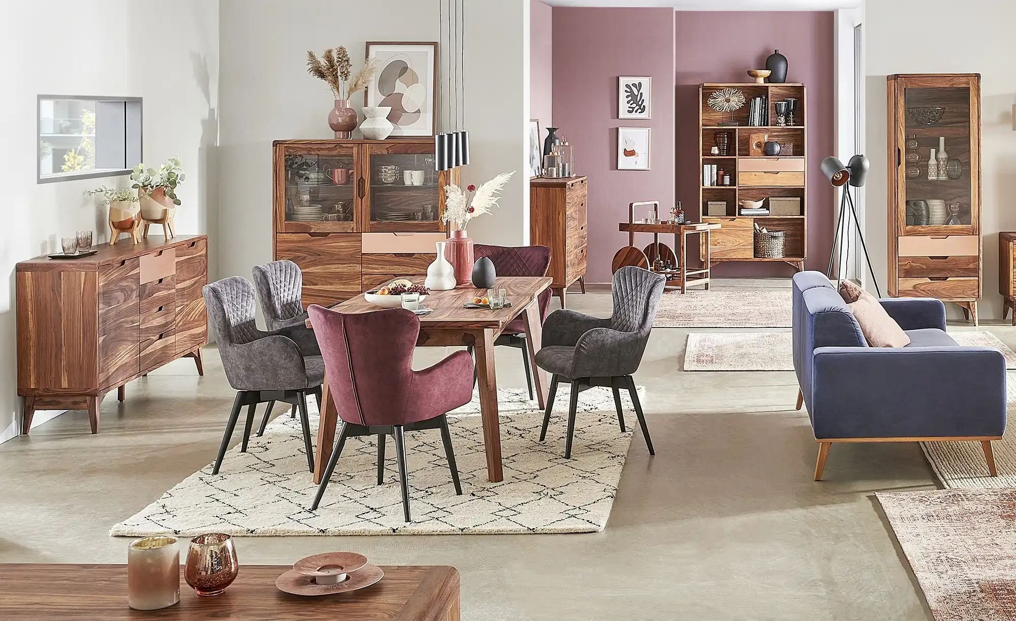 Gray & Jones Servierwagen auf Rollen Tierra Fuego Two ¦ holzfarben ¦ Maße (cm): B: 87 H: 84 T: 46.0 Tische > Servierwage...