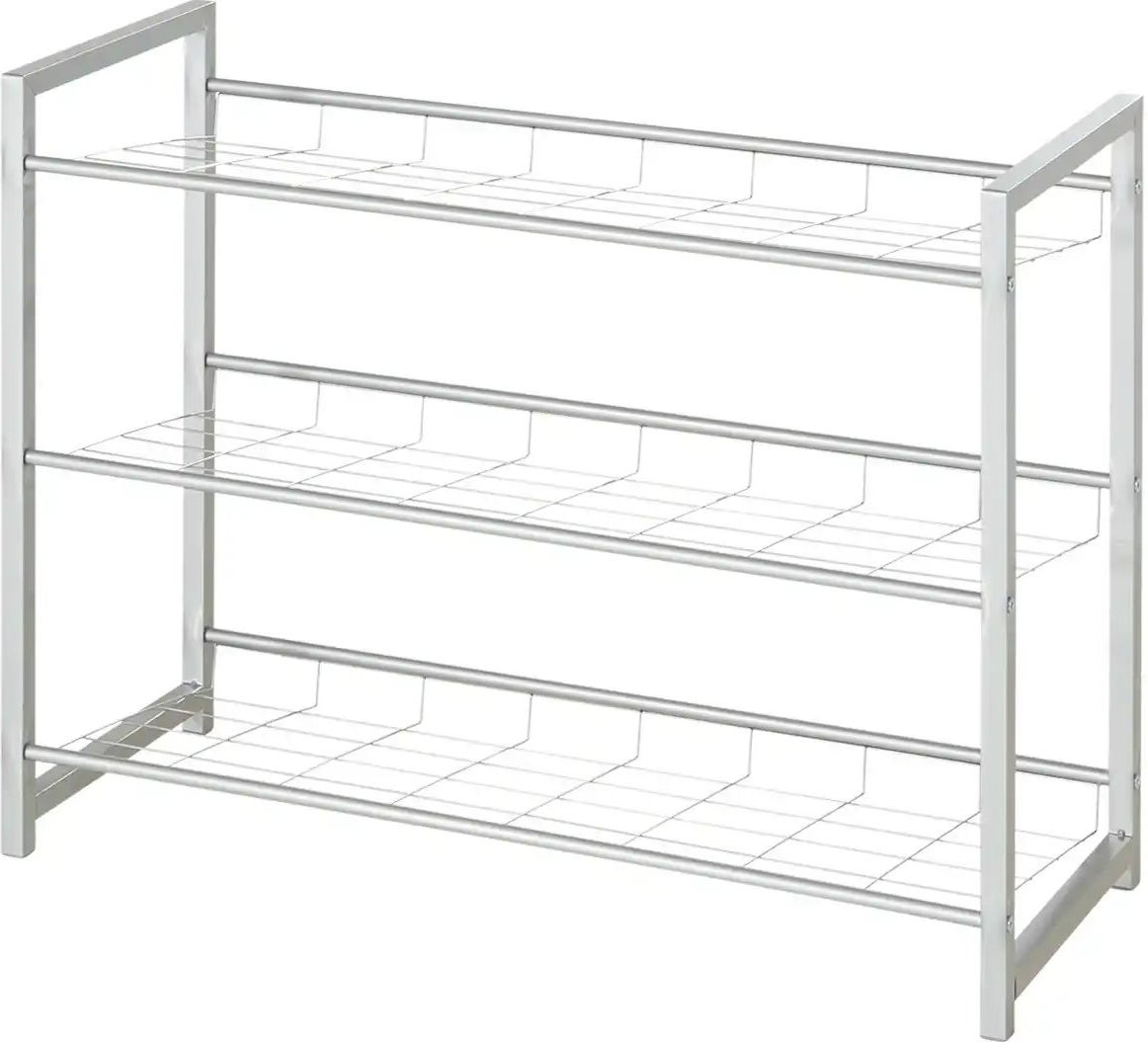Schuhregal Waake ¦ silber ¦ Maße (cm): B: 80 H: 60 T: 30.0 Regale > Schuhregale - Höffner