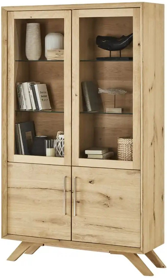 Gray & Jones Doppelvitrine Cap Ferrat One ¦ holzfarben ¦ Maße (cm): B: 120 H: 205 T: 43.0 Schränke > Vitrinen - Höffner