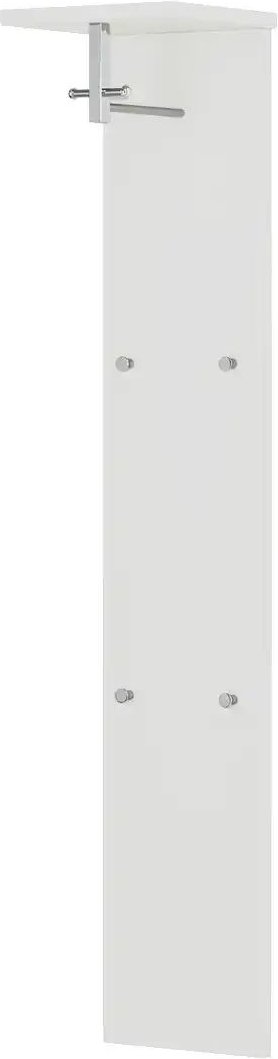 Wohnwert Garderobenpaneel Nicolo ¦ weiß ¦ MDF-Platte ¦ Maße (cm): B: 33 H: 167 T: 31.0 Garderoben & Kleiderstangen > Wa...