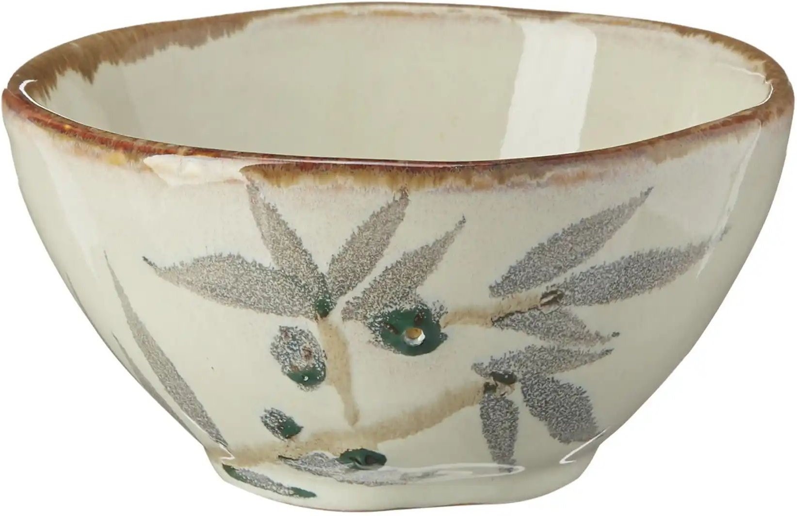 HOME STORY Schale Olive ¦ creme ¦ Steinzeug/Steingut ¦ Maße (cm): H: 6 Ø: 12 Geschirr > Einzelgeschirrteile - Höffner