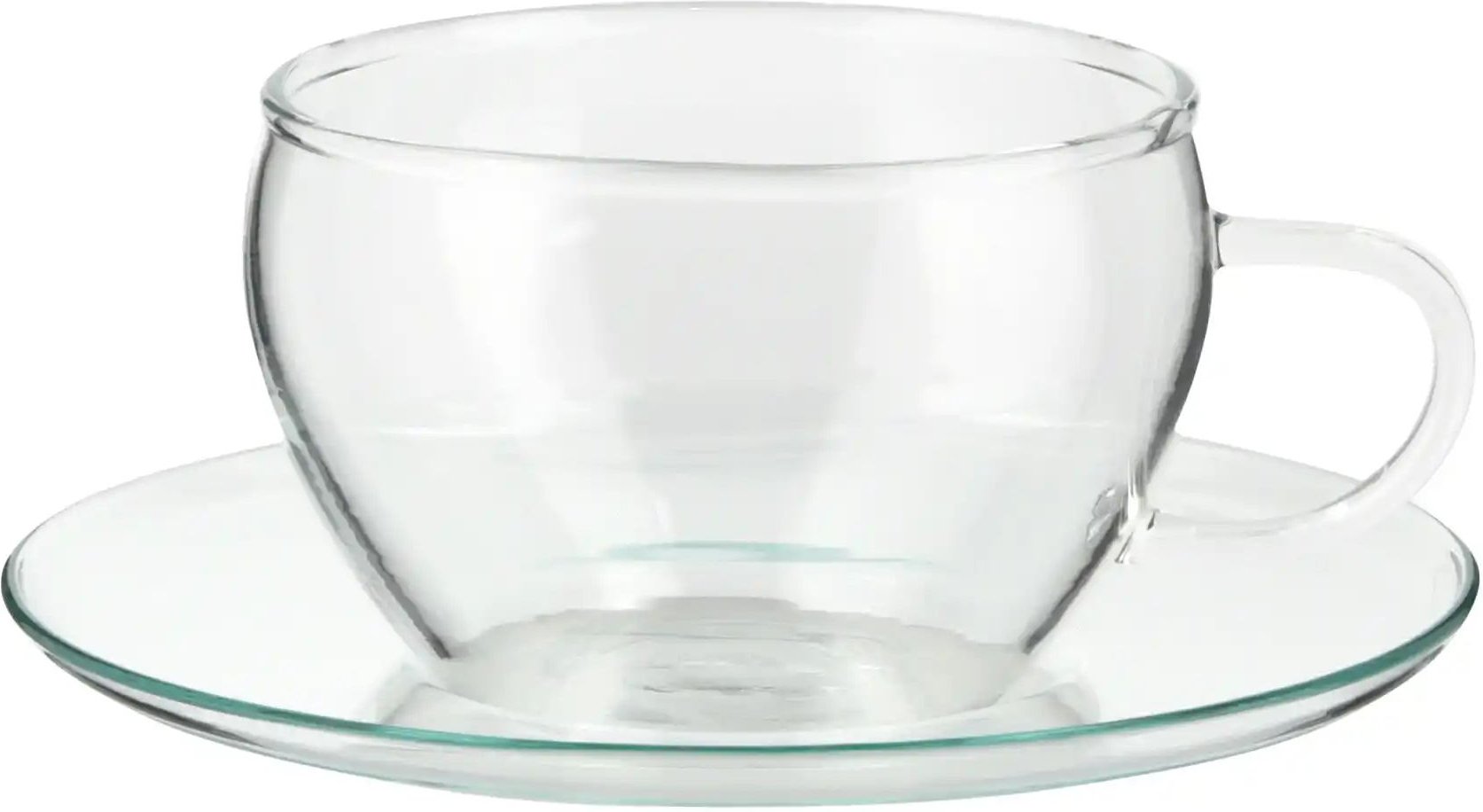 Peill+Putzler 2er-Set Teetassen mit Teller Eva Buon Giorno ¦ transparent/klar Gläser & Karaffen - Höffner