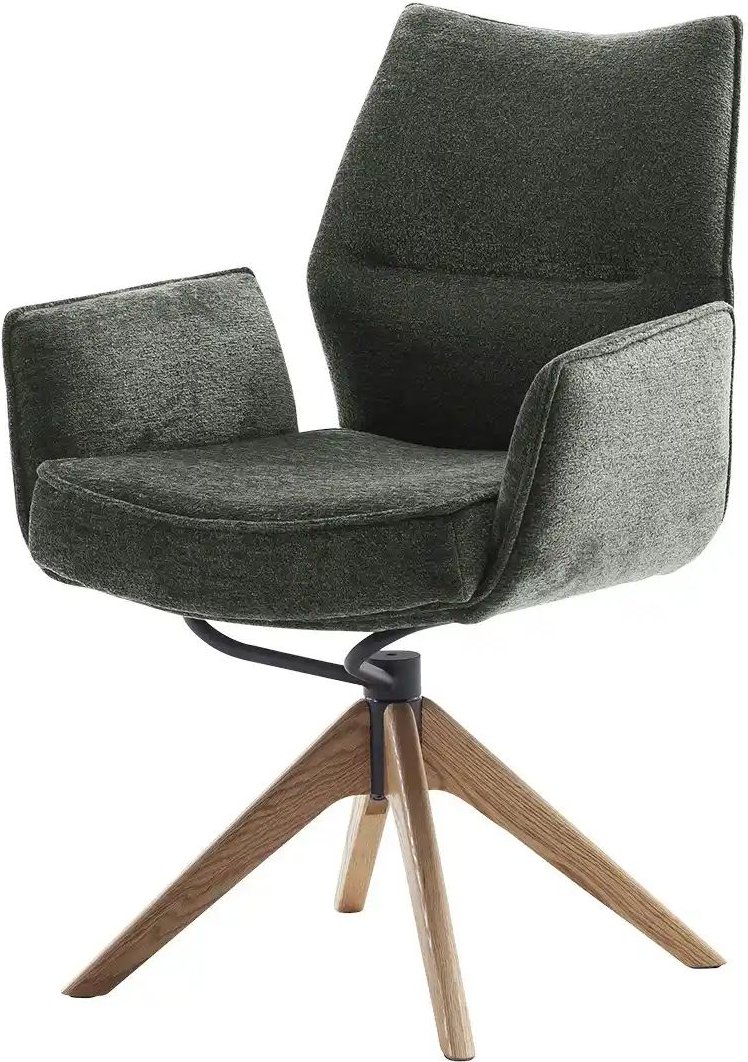 Esszimmerstuhl drehbar Eno ¦ grün ¦ Maße (cm): B: 64 H: 91 T: 65.0 Stühle > Esszimmerstühle > Esszimmerstühle mit Armleh...