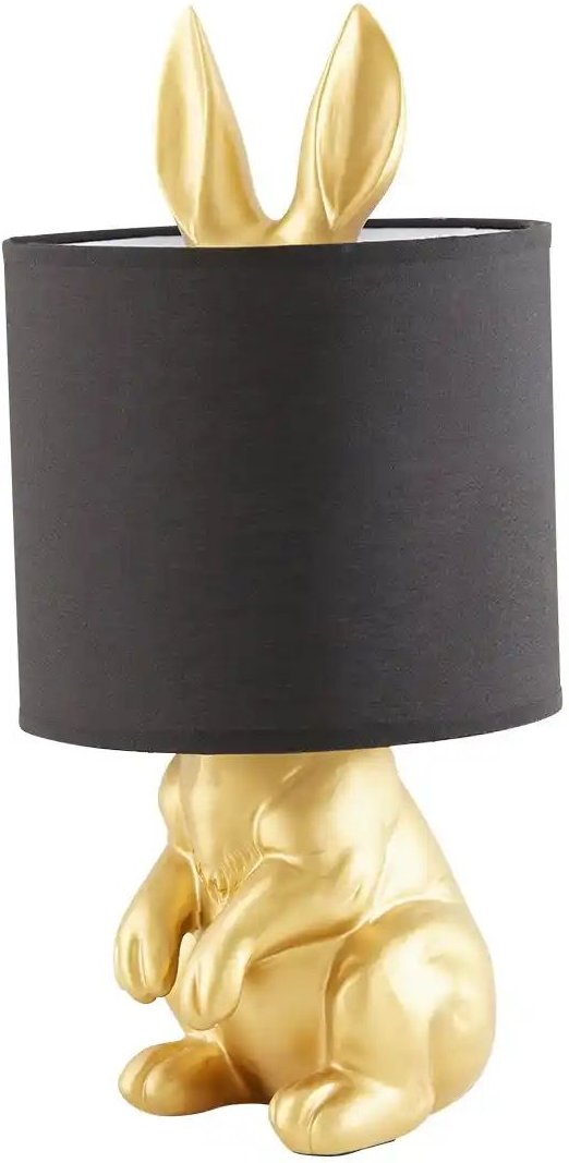 Thumbnail - KHG Tischleuchte 1-flammig goldfarben `Hase´ ¦ gold ¦ Maße (cm): H: 43 Ø: 20 Lampen & Leuchten > Tischlampen - Höff...