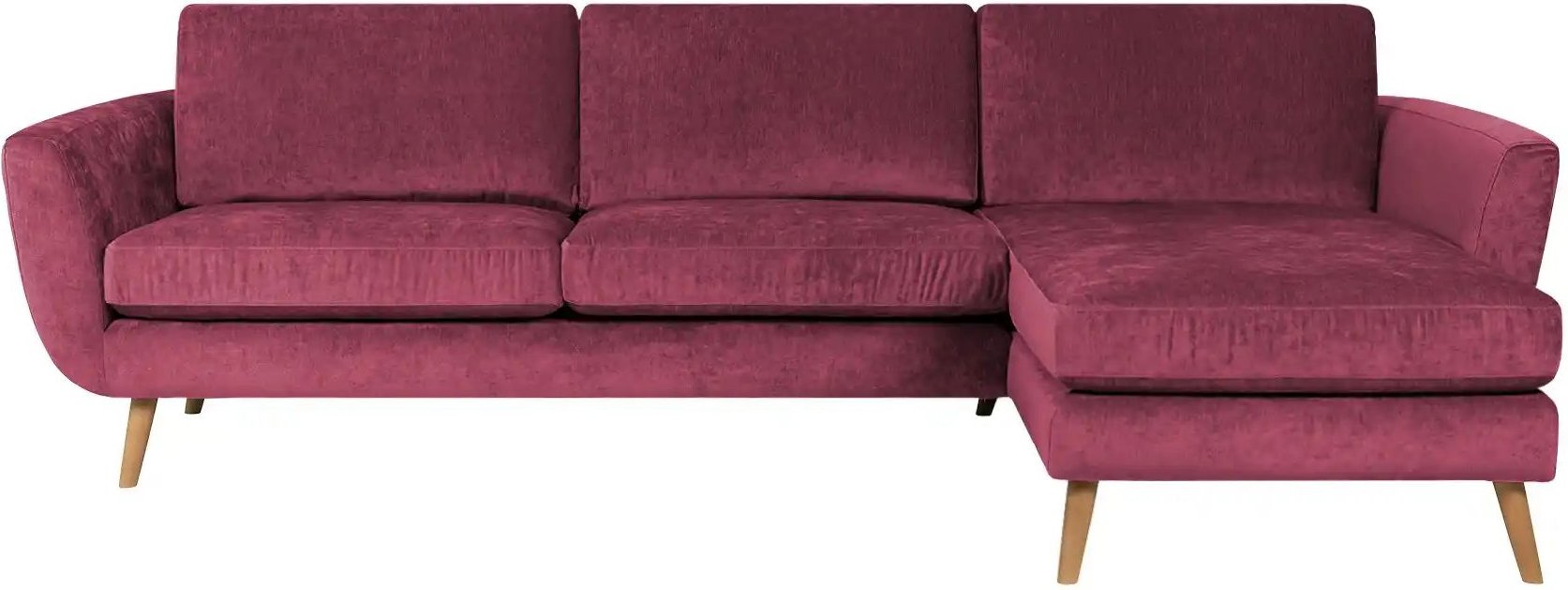 Thumbnail - SOHO Ecksofa  Smilla ¦ rot ¦ Maße (cm): B: 274 H: 85 T: 156.0 Polstermöbel > Sofas > 3-Sitzer - Höffner