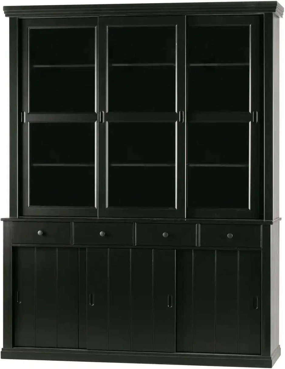 WOOOD Buffet ¦ schwarz ¦ Maße (cm): B: 166 H: 214 Schränke > Buffets - Höffner