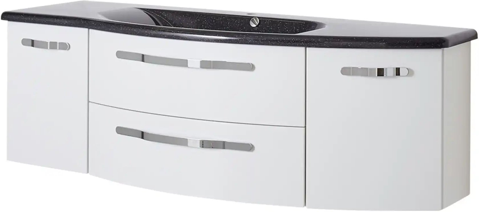 calmo Waschtischkombination Ranna ¦ weiß ¦ Maße (cm): B: 154,8 Schränke > Badschränke > Komplett-Badkombinationen - Höf...