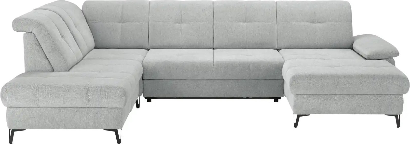 medium Wohnlandschaft Planova II ¦ grau ¦ Maße (cm): B: 338 H: 96 T: 249.0 Polstermöbel > Sofas > Wohnlandschaften - Hö...