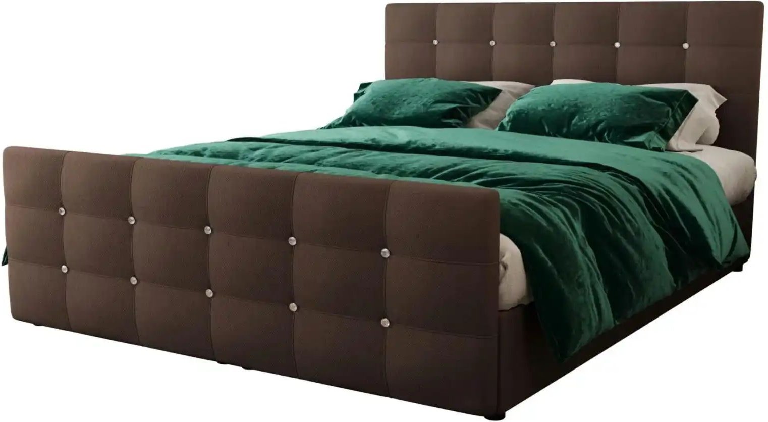 Boxbett mit Stauraum und Topper Kleo ¦ braun ¦ Maße (cm): B: 180 H: 105 Betten > Komfortbetten - Höffner