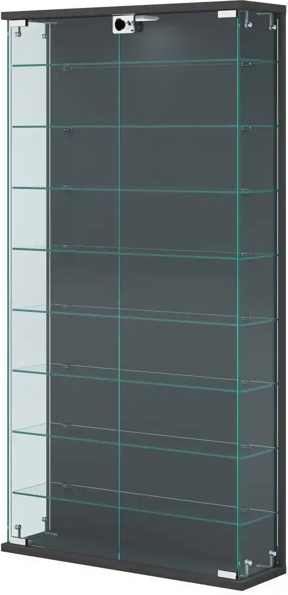 Hängevitrine Relas ¦ grau ¦ Maße (cm): B: 59 H: 114 Schränke > Hängeschränke - Höffner