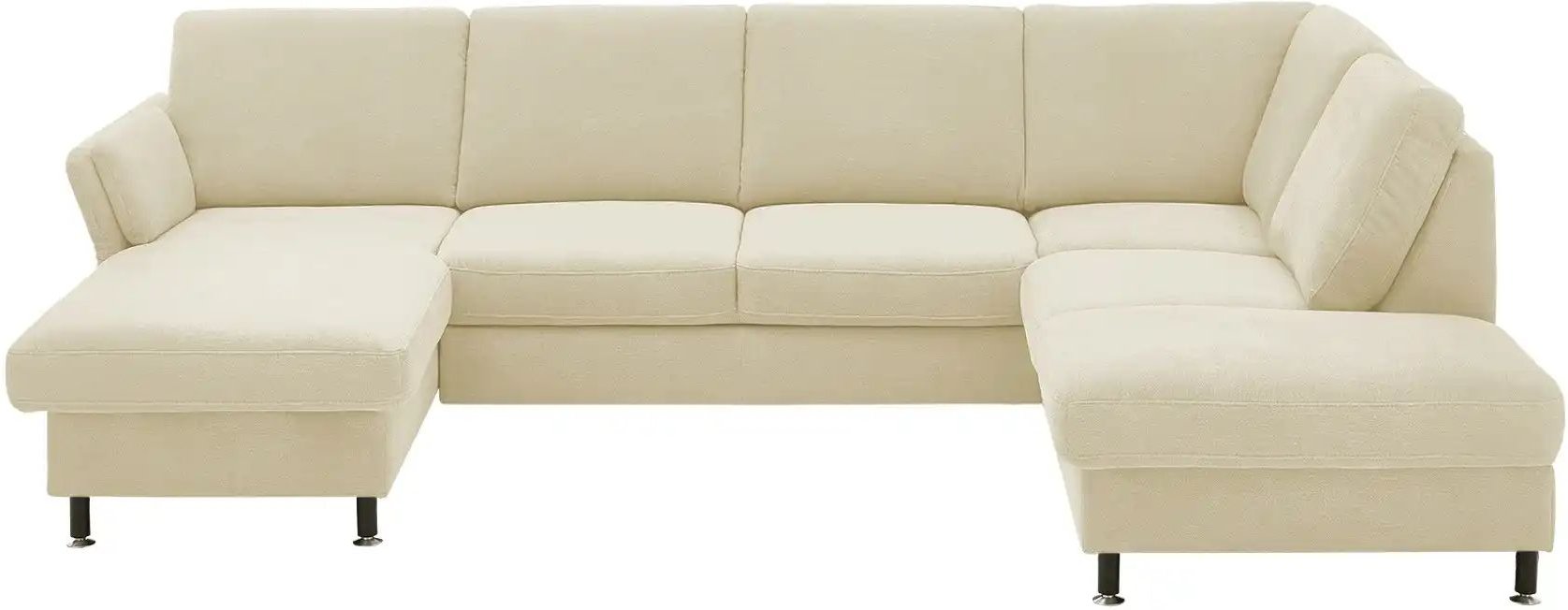 meinSofa Wohnlandschaft aus Flachgewebe Veit ¦ beige ¦ Maße (cm): B: 305 H: 90 T: 200.0 Polstermöbel > Sofas > Schlafsof...
