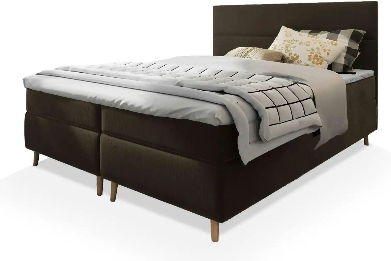 MASSENO Boxbett mit Bettkasten Santa ¦ braun ¦ Maße (cm): B: 180 H: 108 Betten > Polsterbetten - Höffner