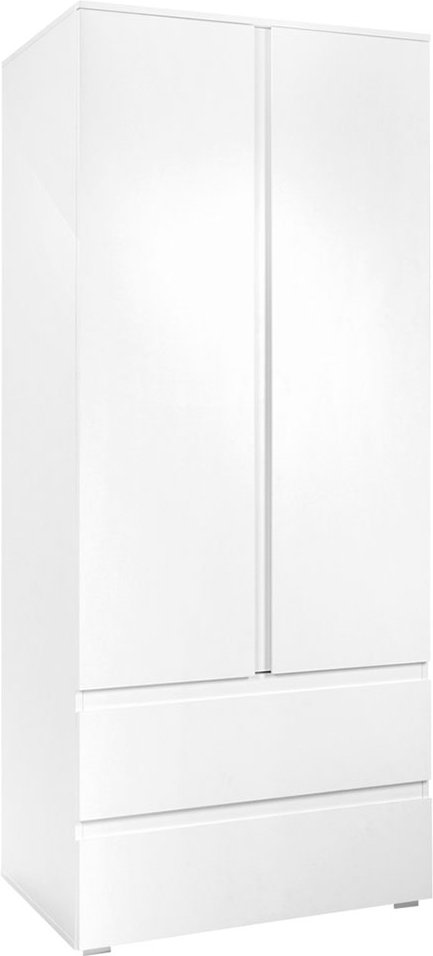 smart Kleiderschrank BEN ¦ weiß ¦ Maße (cm): B: 80 H: 191 T: 55.0 Baby > Babymöbel > Babykleiderschränke - Höffner