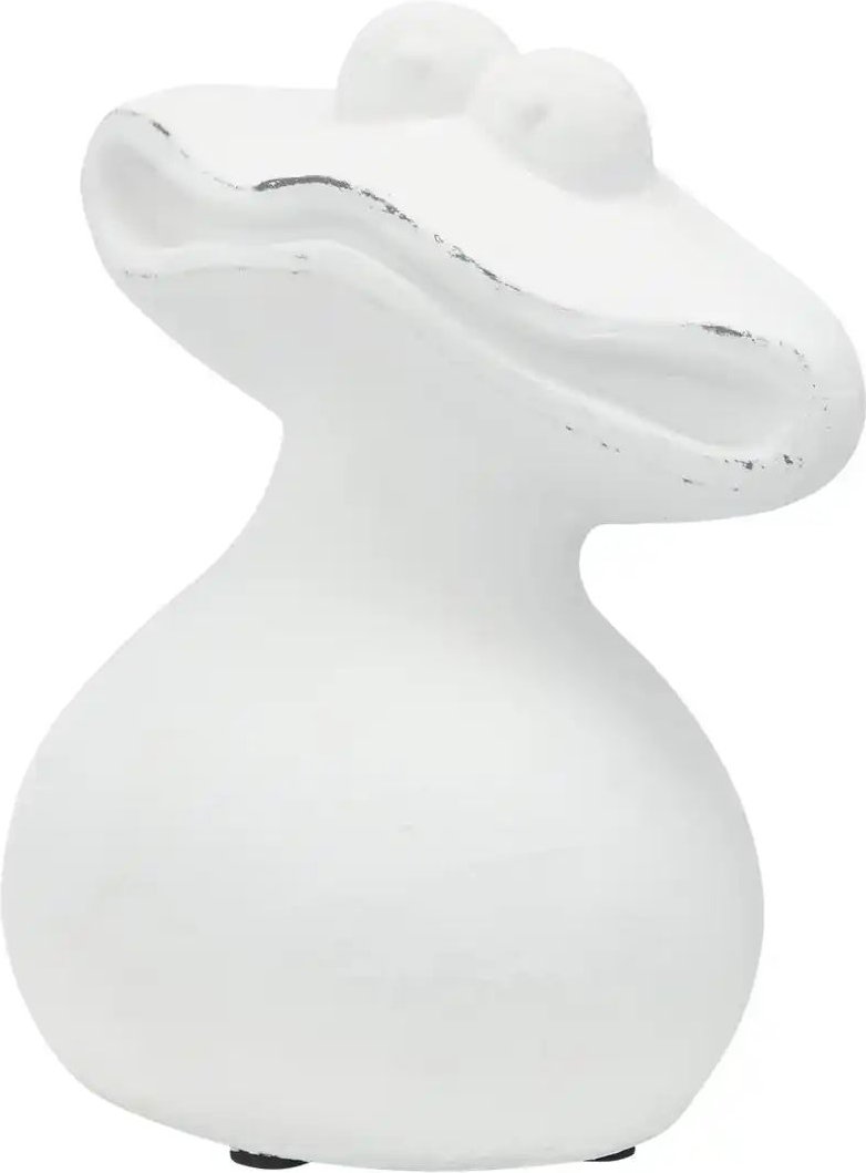 HOME STORY Deko Frosch ¦ weiß ¦ Polyresin (Kunstharz) ¦ Maße (cm): B: 16,5 H: 21 T: 12.0 Accessoires > Dekoartikel - H...