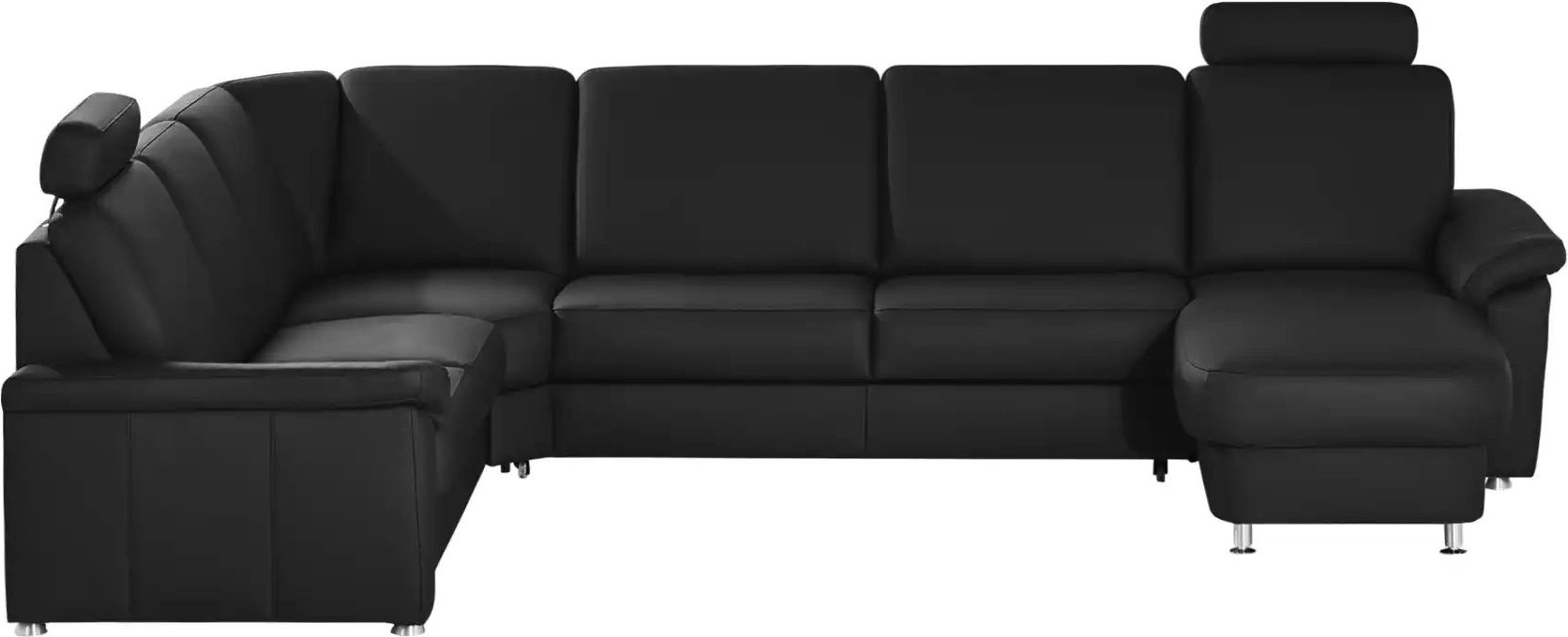 Thumbnail - meinSofa Wohnlandschaft Leder Carolin ¦ schwarz ¦ Maße (cm): B: 330 H: 91 T: 240.0 Polstermöbel > Sofas > Wohnlandschaft...