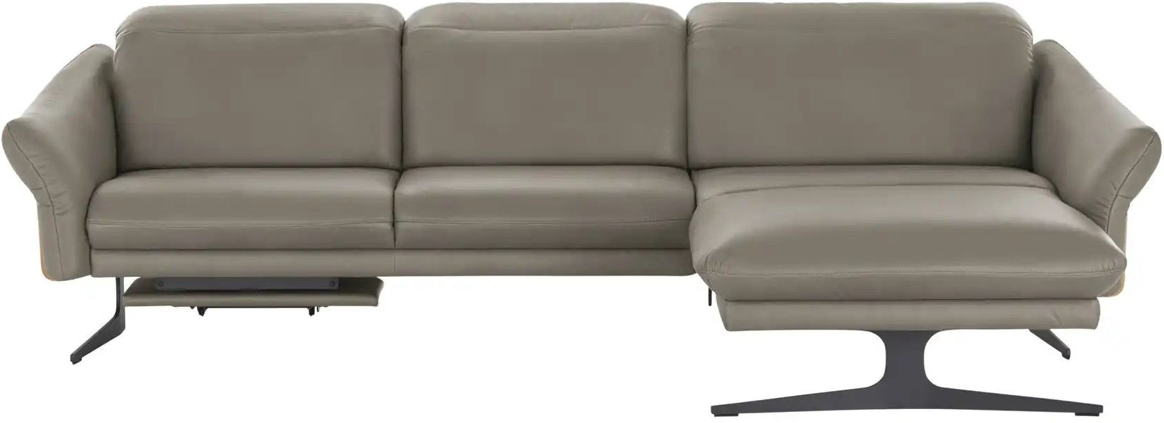 himolla Ecksofa Leder 1059 ¦ grau ¦ Maße (cm): B: 284 H: 83 T: 179.0 Polstermöbel > Sofas > Ecksofas - Höffner