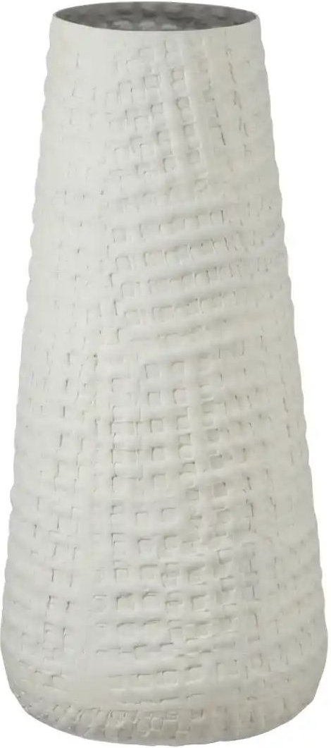 HOME STORY Vase ¦ weiß ¦ Aluminium ¦ Maße (cm): H: 45 Ø: 20 Accessoires > Vasen - Höffner