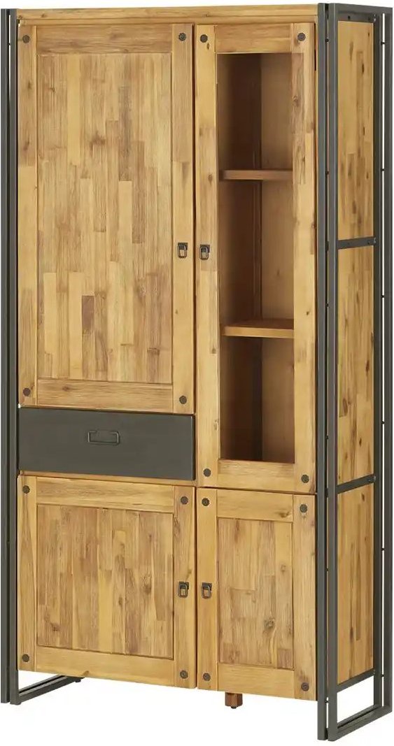 Vitrine Soft-Close-System Detroit ¦ holzfarben ¦ Maße (cm): B: 102 H: 196 T: 40.0 Schränke > Vitrinen - Höffner