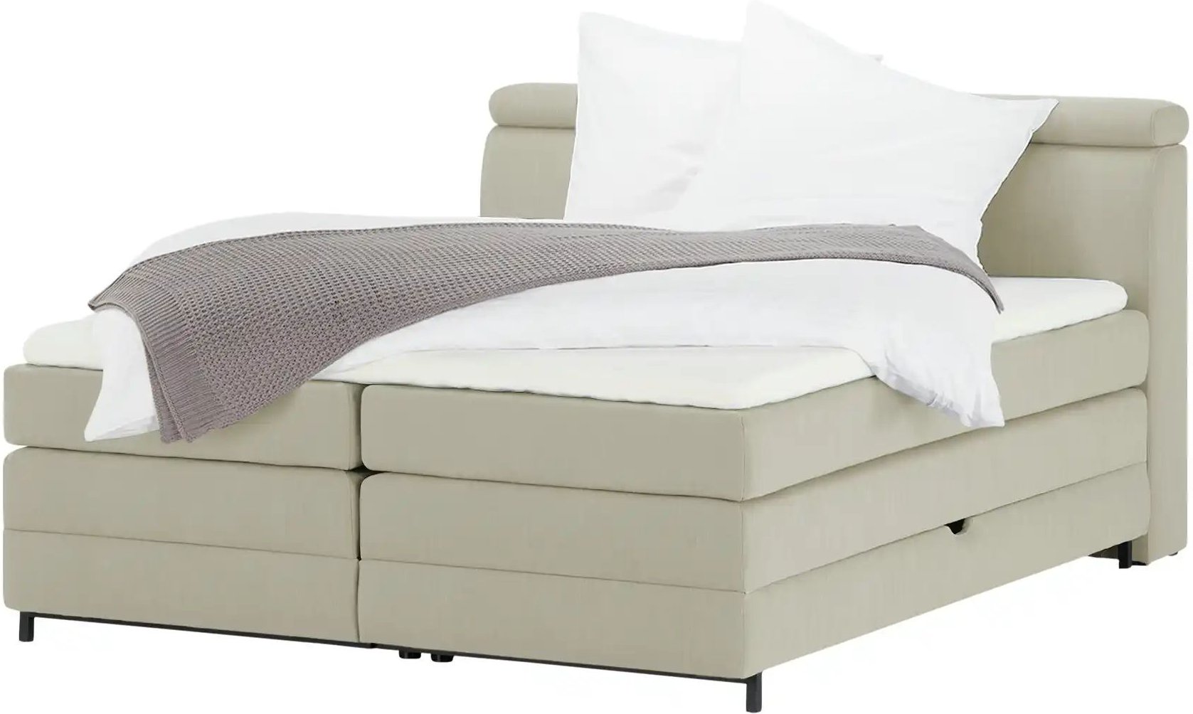 switch Boxspringbett Kay ¦ beige ¦ Maße (cm): B: 143 H: 108 Betten > Einzelbetten - Höffner