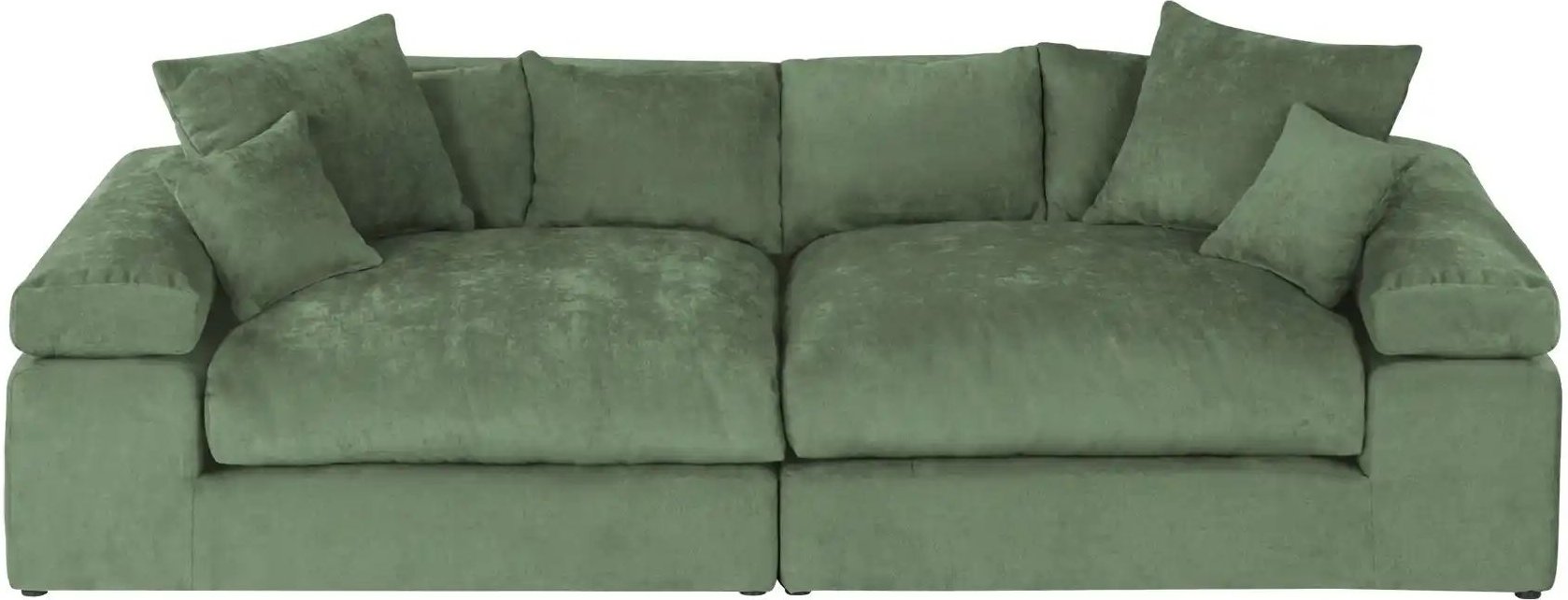smart Big Sofa im modernem Cord Lianea ¦ grün ¦ Maße (cm): B: 260 H: 86 T: 133.0 Polstermöbel > Sofas > 2-Sitzer - Höffn...