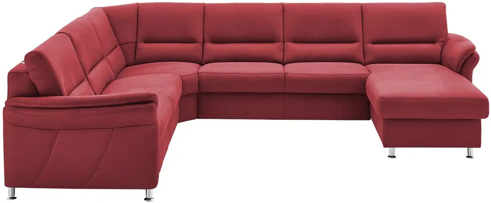 Thumbnail - meinSofa Wohnlandschaft mit Boxspringpolsterung Donald ¦ rot ¦ Maße (cm): B: 330 H: 89 T: 173.0 Polstermöbel > Sofas > ...