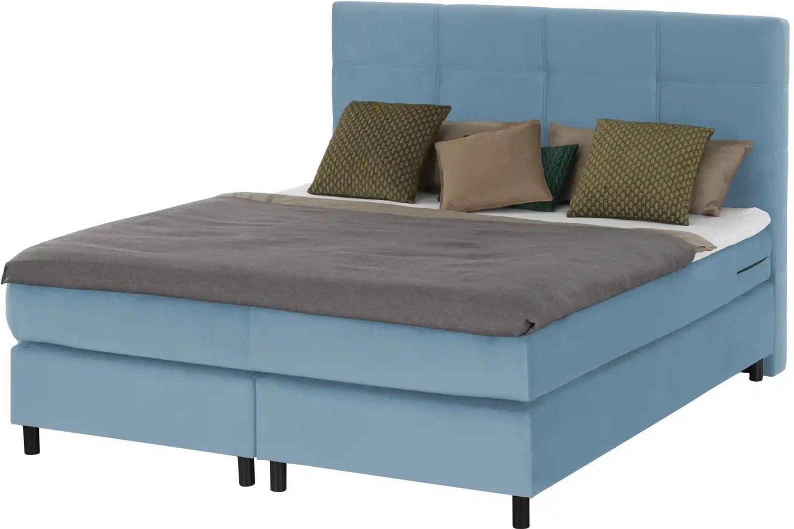 Boxspringbett  Wind ¦ blau ¦ Maße (cm): B: 180 H: 152 Betten > Boxspringbetten - Höffner