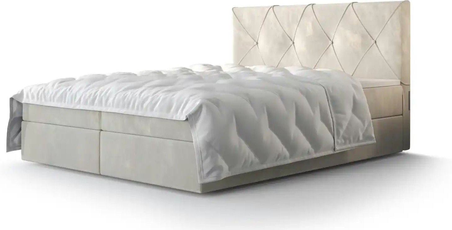 Boxbett mit Stauraum Altea ¦ creme ¦ Maße (cm): B: 200 H: 102 Betten > Komfortbetten - Höffner