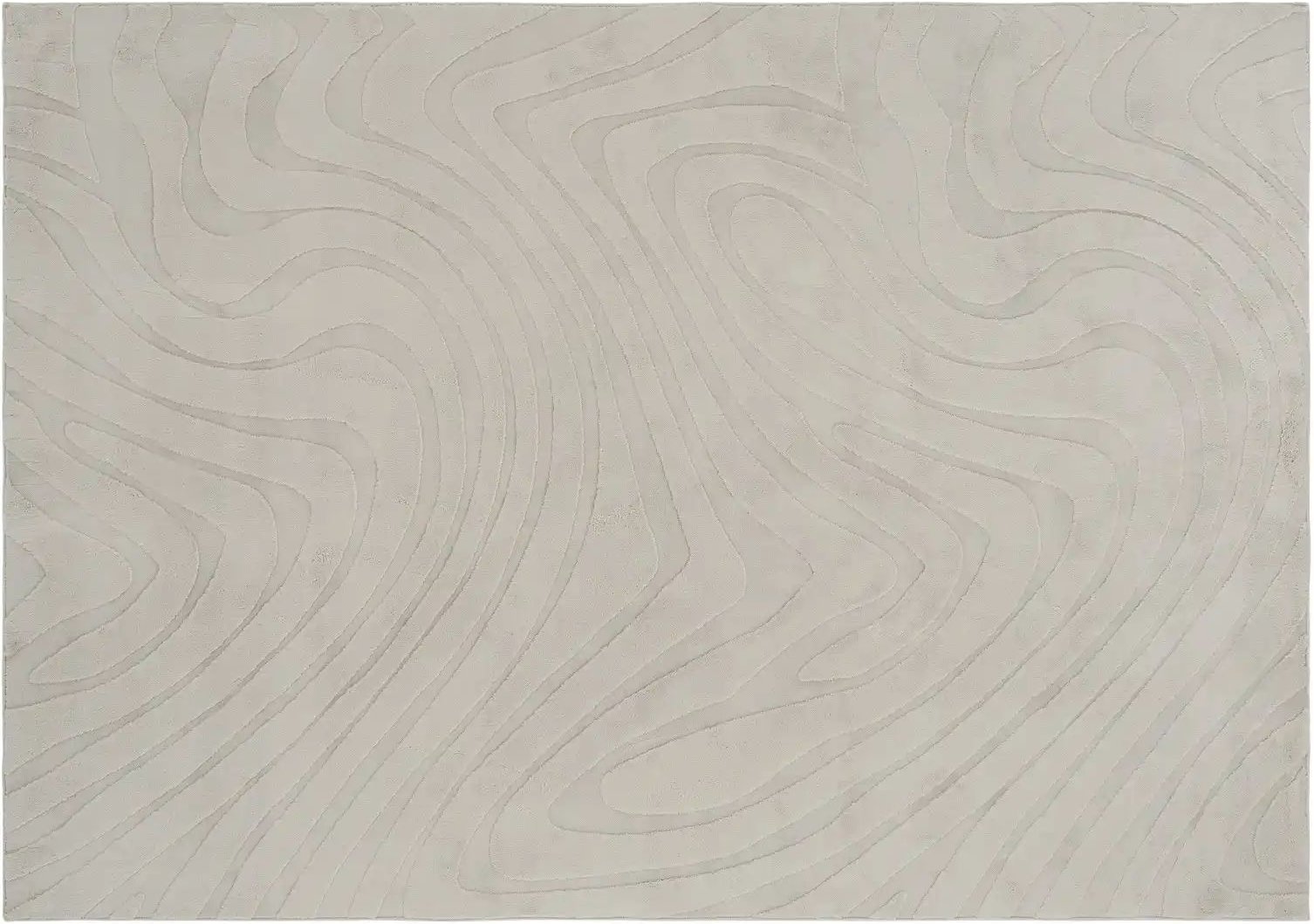 como Webteppich Wave ¦ grau ¦ Synthetische Fasern ¦ Maße (cm): B: 120 Teppiche > Kurzflorteppiche - Höffner