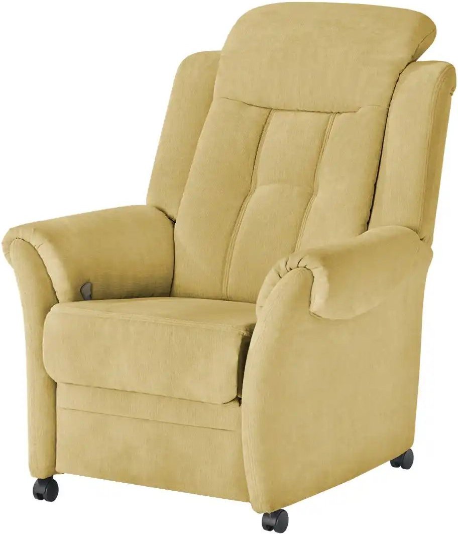 Polstermöbel Oelsa Fernsehsessel auf Rollen Andorra ¦ gelb ¦ Maße (cm): B: 87 H: 108 T: 110.0 Polstermöbel > Sessel > Fe...