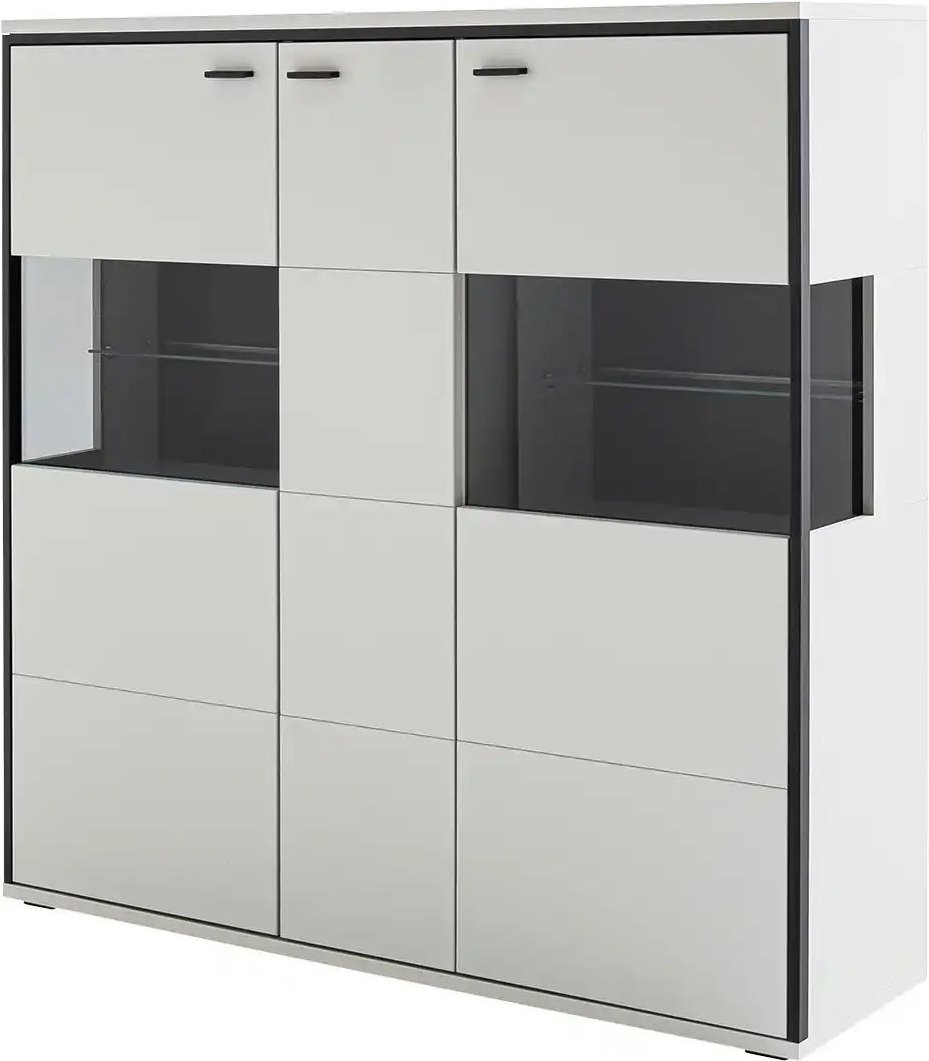 uno Highboard Orella ¦ weiß ¦ Maße (cm): B: 135 H: 136 T: 38.0 Kommoden & Sideboards > Highboards - Höffner