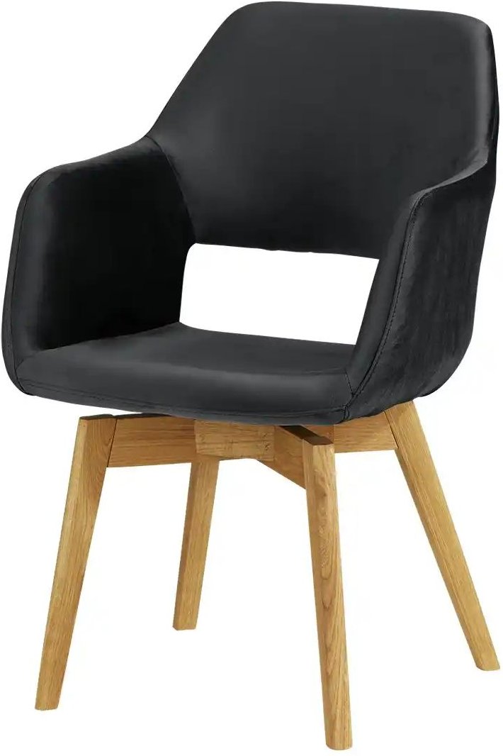 Woodford Armlehnstuhl Berlin ¦ schwarz ¦ Maße (cm): B: 57 H: 85 T: 67.0 Stühle > Esszimmerstühle > Esszimmerstühle mit ...