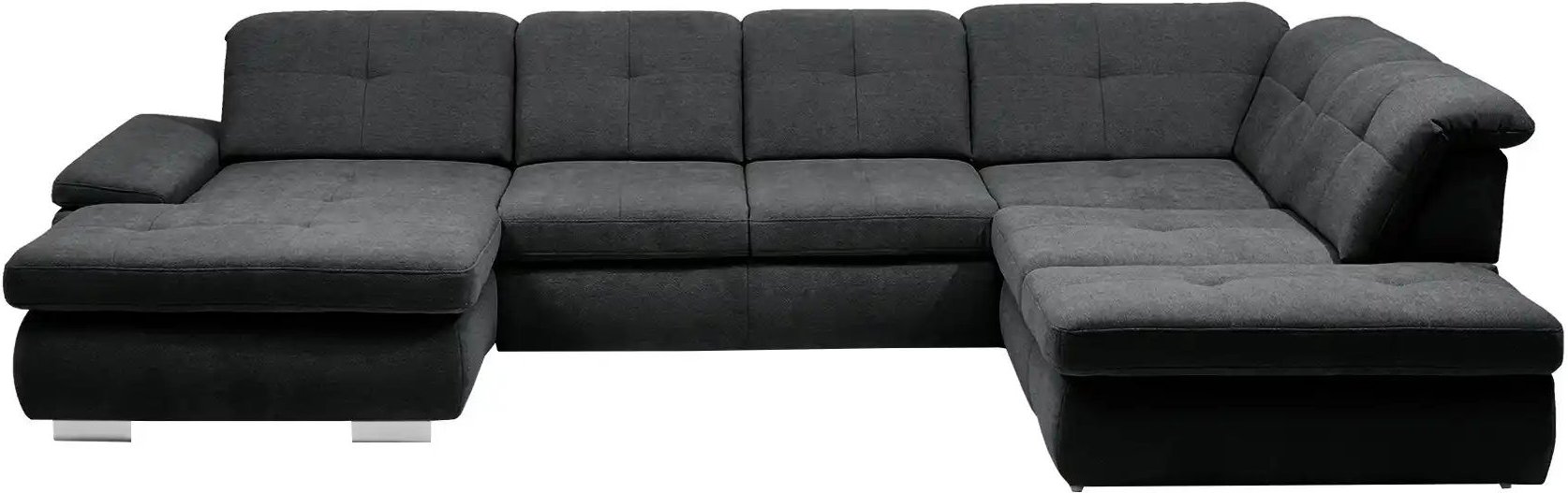 Thumbnail - Lounge Collection Wohnlandschaft Flachgewebe Affair ¦ schwarz ¦ Maße (cm): B: 371 H: 100 T: 260.0 Polstermöbel > Sofas ...
