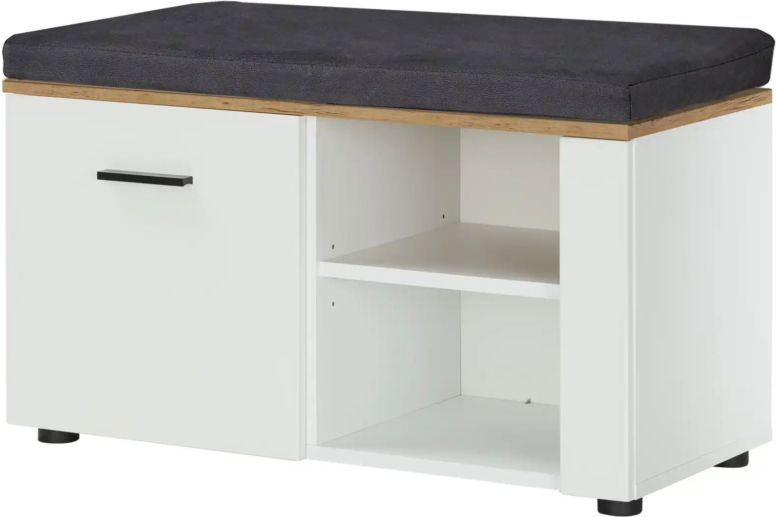 uno Garderobenbank Stripe ¦ weiß ¦ Maße (cm): B: 80 H: 47 T: 38.0 Bänke > Einzelbänke - Höffner