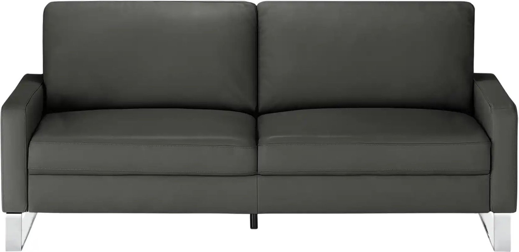 Max Schelling Einzelsofa aus Echtleder Maximum ¦ grau ¦ Maße (cm): B: 164 H: 86 T: 97.0 Polstermöbel > Sofas > 2-Sitzer ...